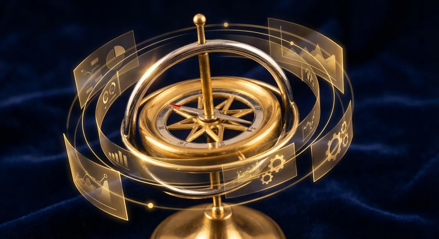 企業評估 AI 技術顧問的多維度框架圖