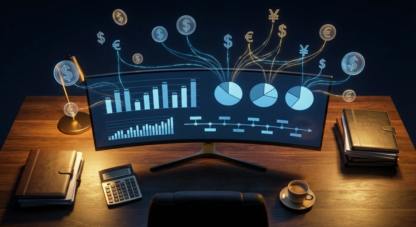 Visualization of AI project cost structure and budget planning