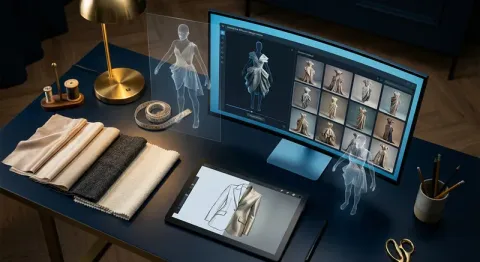 AI 與時尚設計的交匯：數位紡織與生成式設計的視覺呈現