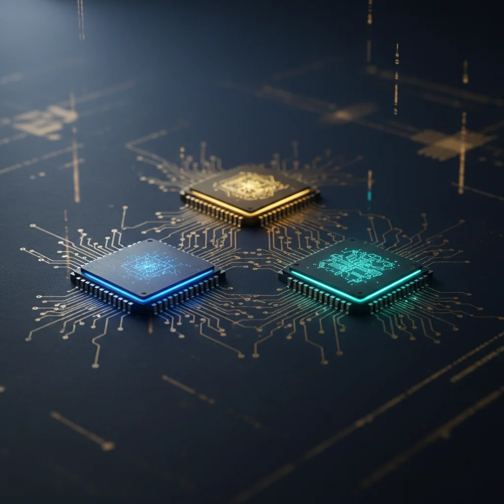Radar chart comparison of three frontier AI models in 2026