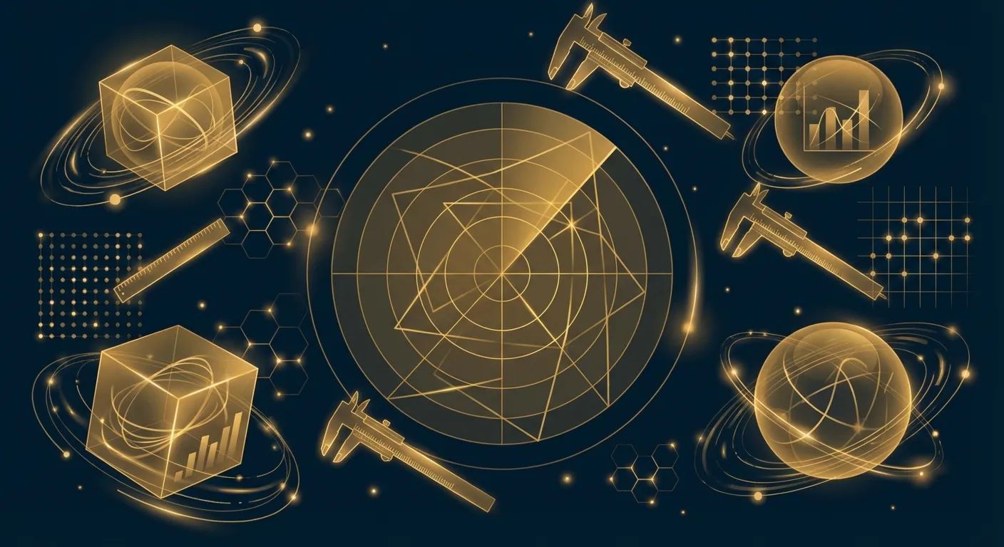 LLM 多維度評估的雷達圖與排行榜示意