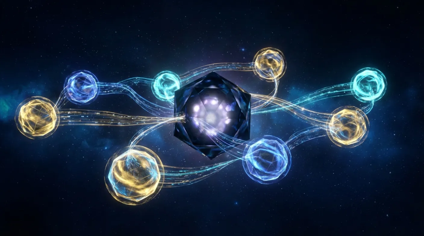 多個 AI 代理協作完成複雜任務的架構示意圖