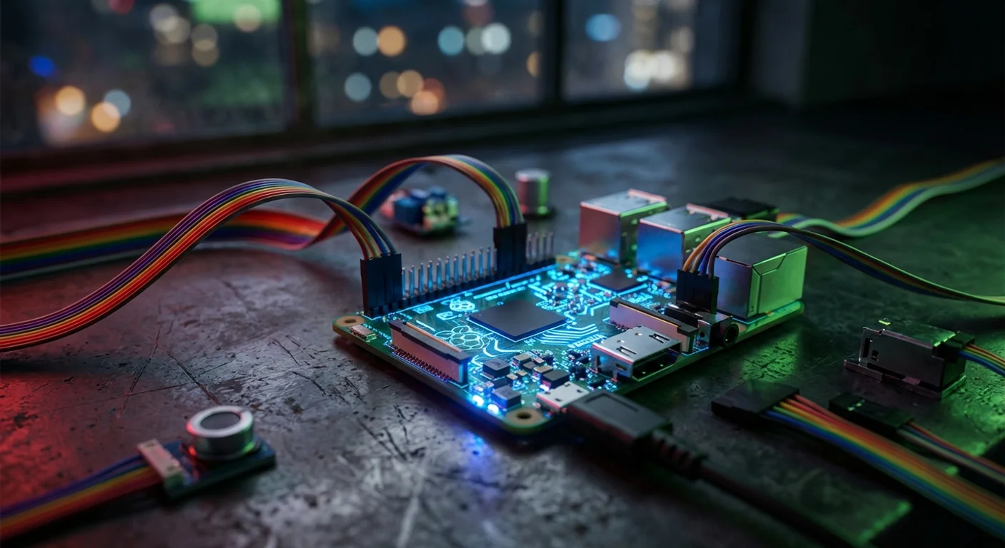 Diagram illustrating the edge deployment architecture of OpenClaw on Raspberry Pi